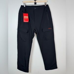Clothin Men's Sz. XL Insulated Pants Fleece Lined Snow Softshell Water Resistant